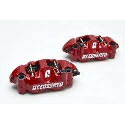 Paire d'étriers de frein radiaux forgés Rouge Accossato - Ezdraulix