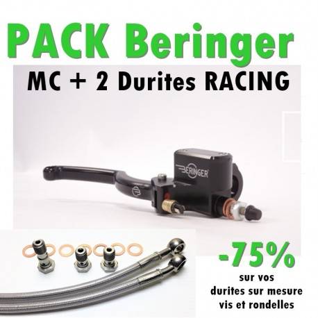PACK Maitre cylindre de frein BAO14 20,6 BERINGER + 2 Durites Racing - Ezdraulix