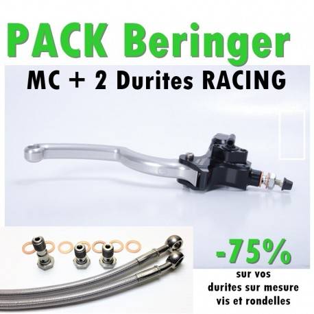 PACK Maitre cylindre de frein BAO10 14,5 BERINGER + 2 Durites Racing - Ezdraulix