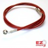 Stainless steel Banjos, Braided Hose Neon Red 91-109 cm 