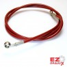 Stainless steel Banjos, Braided Hose Neon Red 191-209 cm 