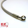 Stainless steel Banjos, Braided Hose without PVC 71-89 cm - Durite aviation moto Ezdraulix