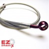 Red Banjos, Braided Hose Without PVC 71-89 cm - Durite aviation moto Ezdraulix