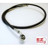 Stainless steel Banjos, Braided Hose Clear 71-89 cm - Durite aviation moto Ezdraulix