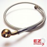 Red Banjos, Braided Hose Clear 71-89 cm - Durite aviation moto Ezdraulix