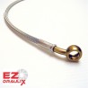 Red Banjos, Braided Hose Clear 71-89 cm - Durite aviation moto Ezdraulix