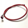 Red Banjos, Braided Hose Neon Red 71-89 cm - Durite aviation moto Ezdraulix