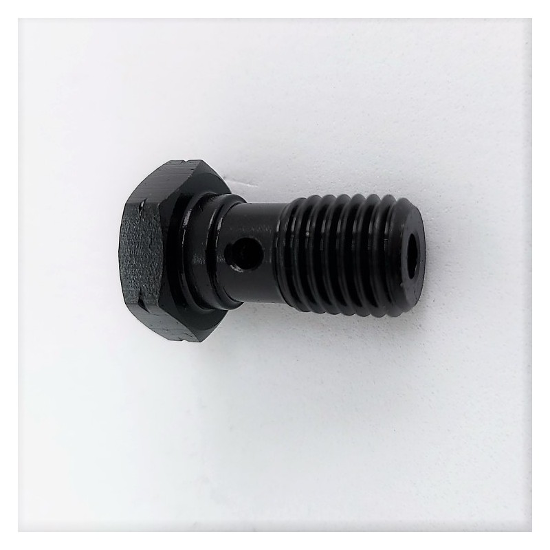 Vis Banjo noir Inox pour durite, maîtrecylindre et étrier de frein moto