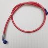 Red Banjos, Braided Hose Clear 71-89 cm - Durite aviation moto Ezdraulix