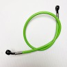 Black Banjos, Braided Hose Kawasaki Green 71-89 cm - Durite aviation moto Ezdraulix