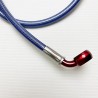 Red Banjos, Braided Hose Black Carbon 71-89 cm - Durite aviation moto Ezdraulix Red Banjos, Braided Hose Black Carbon 71-89 cm - Durite aviation moto Ezdraulix
