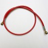 Red Banjos, Braided Hose Clear 71-89 cm - Durite aviation moto Ezdraulix