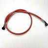 Black Banjos, Braided Hose Neon Red 71-89 cm - Durite aviation moto Ezdraulix