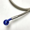 Red Banjos, Braided Hose Clear 71-89 cm - Durite aviation moto Ezdraulix Red Banjos, Braided Hose Clear 71-89 cm - Durite aviation moto Ezdraulix