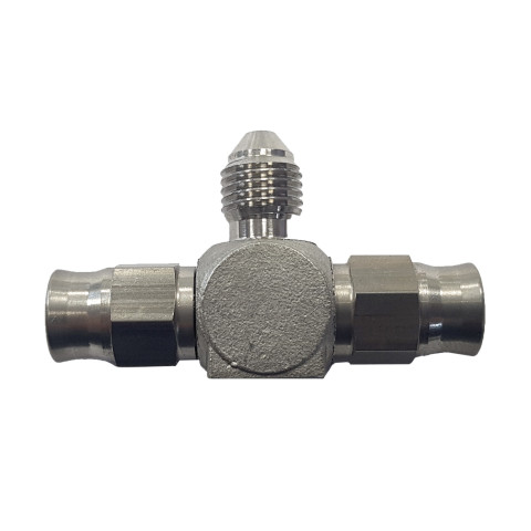Raccord répartiteur en T mixte JIC 3/8x24 dash 3