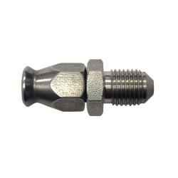 Raccord de frein dash 3 mâle JIC 3/8x24 convexe inox