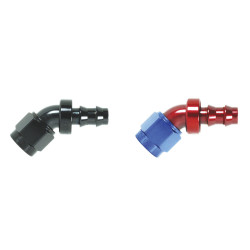PUSH-LOCK anodized reusable 45° fitting