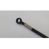 Red Banjos, Braided Hose Clear 71-89 cm - Durite aviation moto Ezdraulix